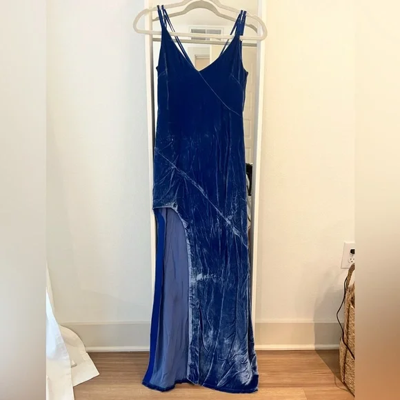 For Love & Lemons Nadine Velvet Maxi Dress LIKE NEW - Picture 5 of 14